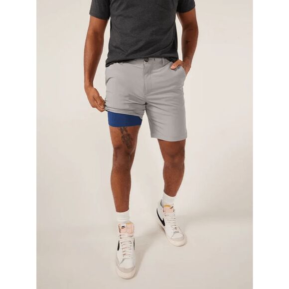 Chubbies Lined Everywear Performance Short Gray Size XL 8" Inseam - Picture 1 of 4